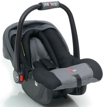 Phil & Teds Стол за кола Bebe High Side (0-13 kg) Black/Grey