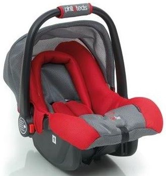 Phil & Teds Стол за кола Bebe High Side (0-13 kg) Red/Gray