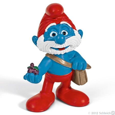 Schleich - Фигурка *Татко Смърф с чанта* 20729