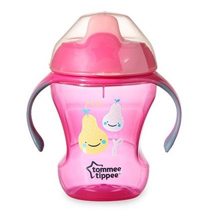 Tommee Tippee - Неразливаща се чаша с мек накрайник 230мл 6м+ розова