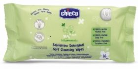 Chicco - Почистващи мокри кърпички за бебета Baby Moments 16 бр.