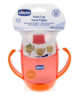 Chicco - Чаша с твърд накрайник 12м + - червена