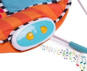 Музикален шезлонг Sassy *Пчеличка* с вибрация и одеялце