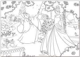 Детски Maxi пъзел 2в1 Пепеляшка Disney CINDERELLA Lisciani 150 части