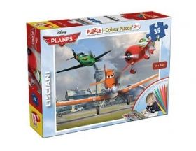 Детски пъзел в кутия Самолети Planes Lisciani 35 части