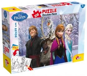 Детски пъзел 2в1 Frozen Замръзналото кралство Lisciani 108 части