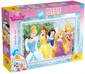 Детски пъзел 2в1 Disney Princess Lisciani 108 части