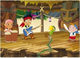 Детски Maxi пъзел 2в1 Джейк и Пиратите от Neverland Lisciani 60 части