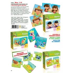 Детски пъзели Carotina Baby BABY MEMO Lisciani - Асортимент