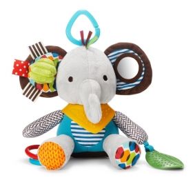 Skip Hop  - Мека играчка за количка с чесалка за зъбки - Слонче