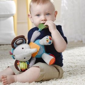 Skip Hop  - Мека играчка за количка с чесалка за зъбки - Слонче
