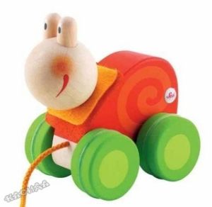 Sevi - Дървена играчка за дърпане Mini ОХЛЮВЧЕ