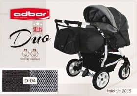 Бебешка количка за близнаци Adbor Duo Stars Цвят D04