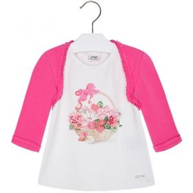 Mayoral - Детски комплект потник и болеро *Spring Bouqet* 