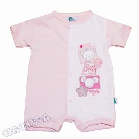 FSBaby - Бебешки гащеризон с къс ръкав *Cup Cake Bears*