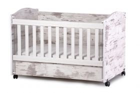 Dizain Baby Детско трансформиращо се легло-люлка *НИА* Бяло/Синьо