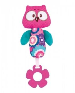 Canpol - Мека играчка с пищялка *Forest Friends* 0м+ розова