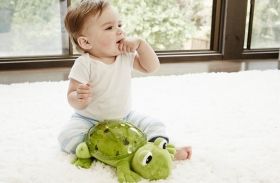 Нощна музикална лампа за детска стая *Жаба* CLOUD-B Tranquil Frog