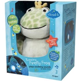 Светеща музикална играчка *Жаба* Cloud-b Twinkling Firefly Frog