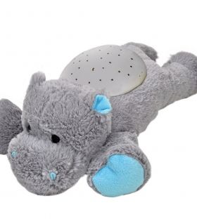 Нощна прожекционна лампа за детска стая *Хипо* Cloud-B Twilight Buddies Hippo