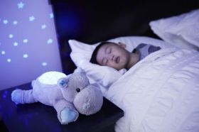 Нощна прожекционна лампа за детска стая *Хипо* Cloud-B Twilight Buddies Hippo