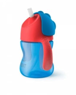 AVENT Чаша със сламка 200 мл.9м+  синя