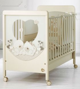 Детско дървено легло Baby Expert Carezza Panna