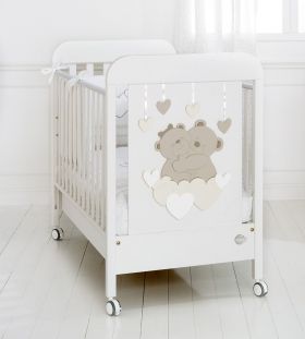 Детско дървено легло Baby Expert Tenerezze Bianco/Tortora