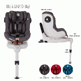 Kikka Boo Стол за кола Roll & Go - Isofix 0-18кг. Red