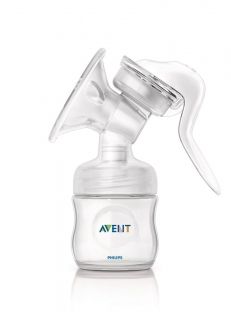 Philips AVENT - Механична помпа за изцеждане на кърма Comfort + подарък книжка 'Playgro'