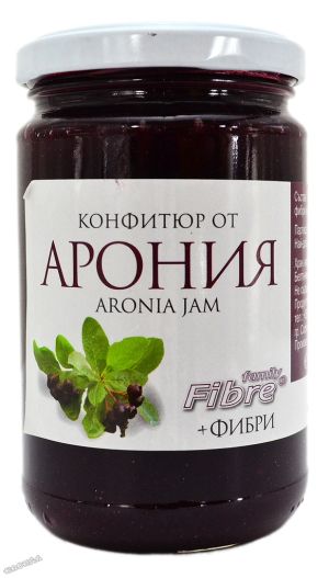Конфитюр от арония + фибри - 340 гр.
