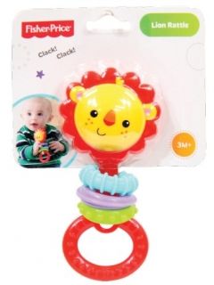 Fisher Price - Бебешка дрънкалка Lion Ring Rattle Лъвче