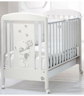  Baby Expert  Детско дървено легло Gastone бял/сребрист
