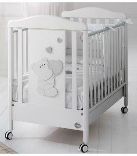  Baby Expert  Детско креватче Romeo бял/сребрист