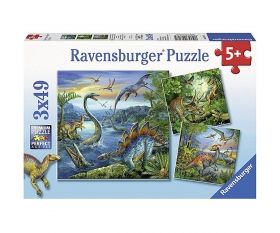 Ravensburger Пъзел  Динозаври 3х49