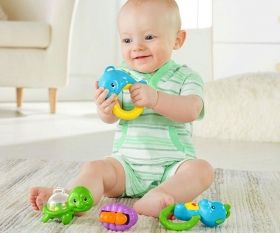 Fisher Price Музикална въртележка за легло Seahorse 