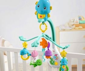 Fisher Price Музикална въртележка за легло Seahorse 