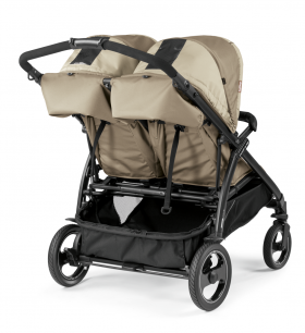 Peg Perego - Бебешка количка за близнаци BOOK for Two Glass Beige