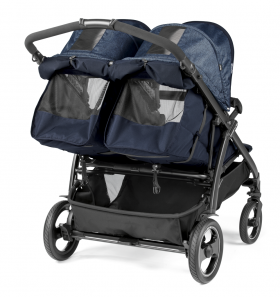 Peg Perego - Бебешка количка за близнаци BOOK for Two Indigo