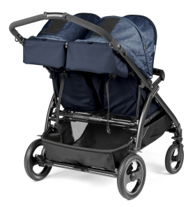 Peg Perego - Бебешка количка за близнаци BOOK for Two Indigo