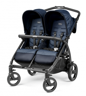 Peg Perego - Бебешка количка за близнаци BOOK for Two Indigo
