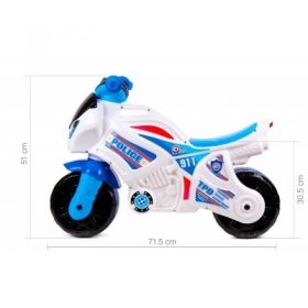 Technok Toys - Детски мотор полицай с бандаж на гумата