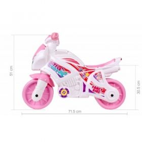 Technok Toys - Детски мотор с бандаж на гумата розов