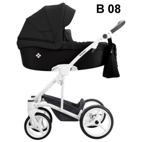 Bebetto  - Комбинирана бебешка количка Torino 2в1 бяла рама 08