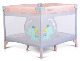 Moni Сгъваема кошара за игра Giant Light Pink