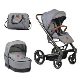Cangaroo - Детска комбинирана количка 2в1 Icon Grey