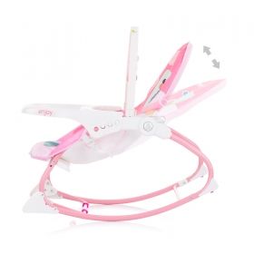 CHIPOLINO Шезлонг с вибрации и музика Enjoy  pink