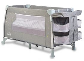 Cangaroo Сгъваема бебешка кошара ISleep Grey