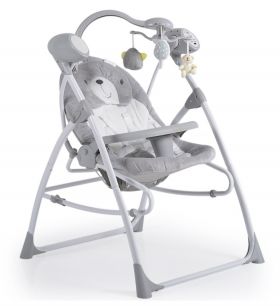 Cangaroo - Детска люлка Swing Star Light Grey