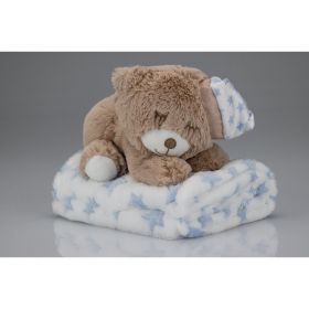 Interbaby Подаръчен сет одеяло и играчка Bear